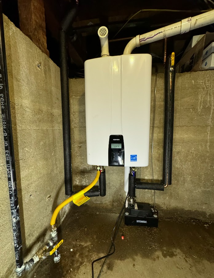 Tankless water heater installation by Pure Planet Plumbing in Burbank